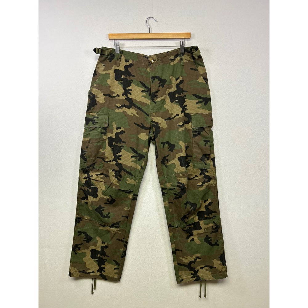Military Utility Fashion Nova Women Large Green Camo Circle The Drain Cargo Pant